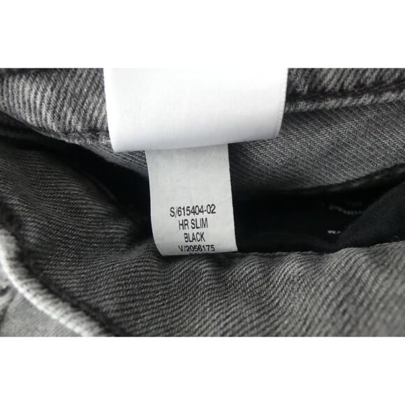 Banana Republic Womens Button Fly Jeans 30 Long Slim Straight Gray High Rise - Picture 6 of 10